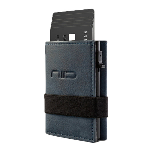 NIID Slide II Vegan Leather Mini Wallet Dark Blue