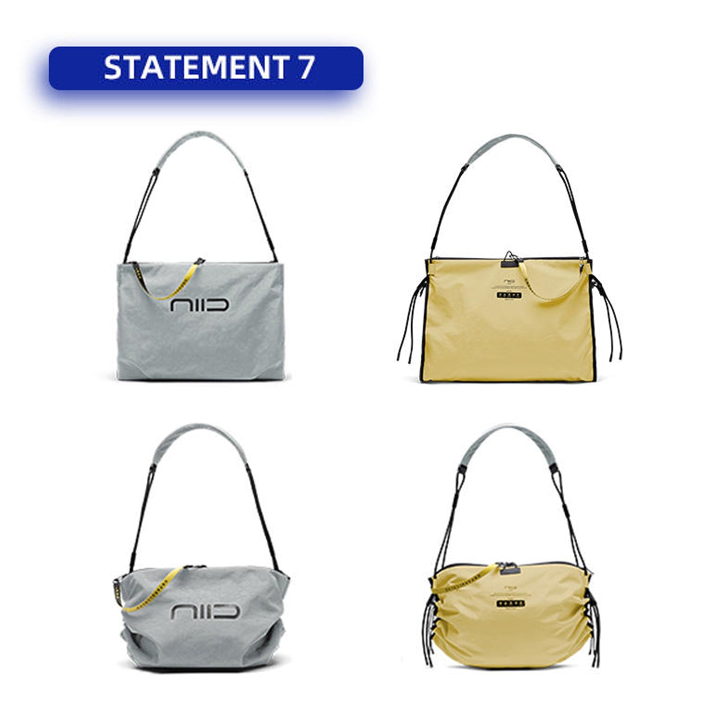 NIID S7 Tote / Gray/Buttercup
