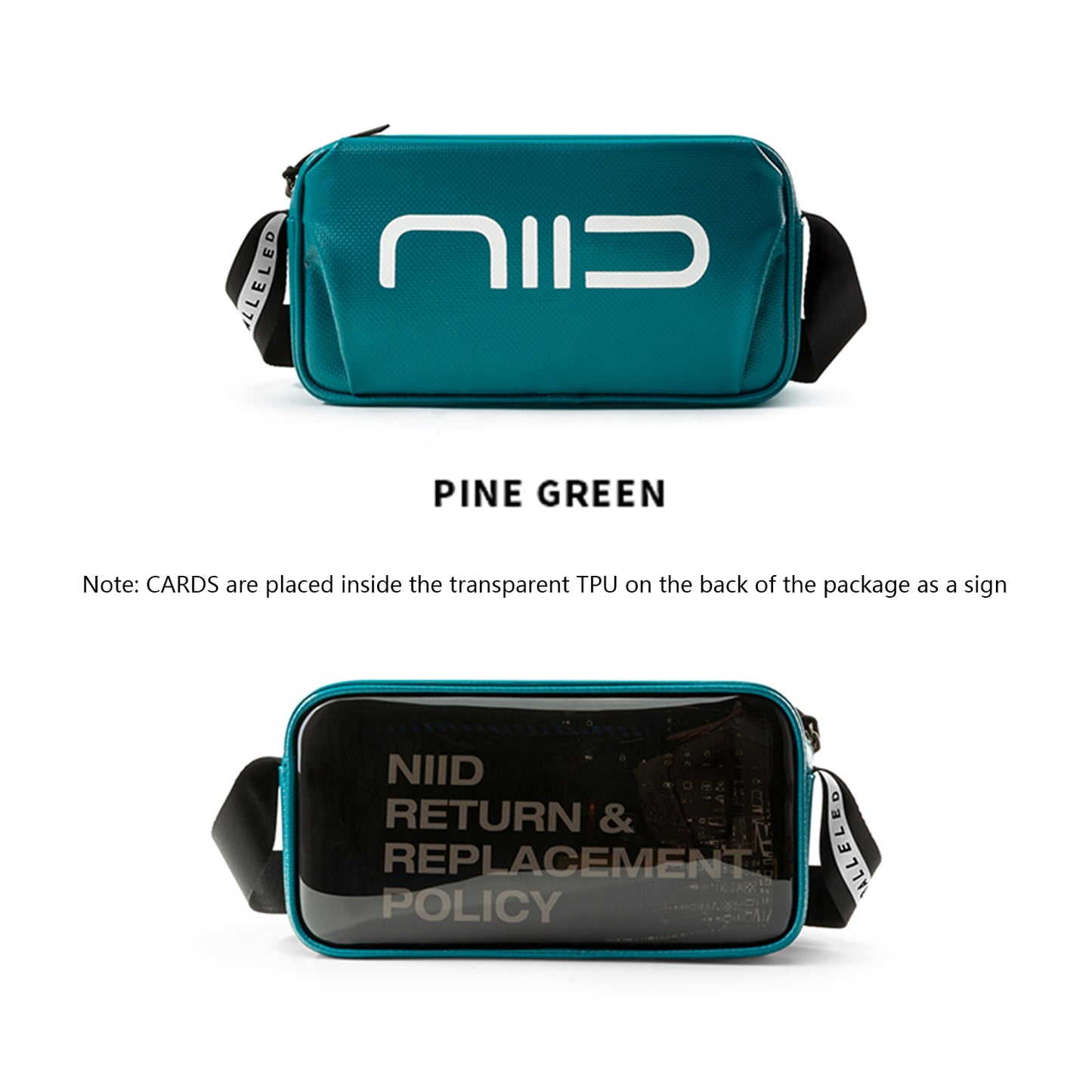 NIID Statements S1 Sling Bag Warna Hijau Pinus 