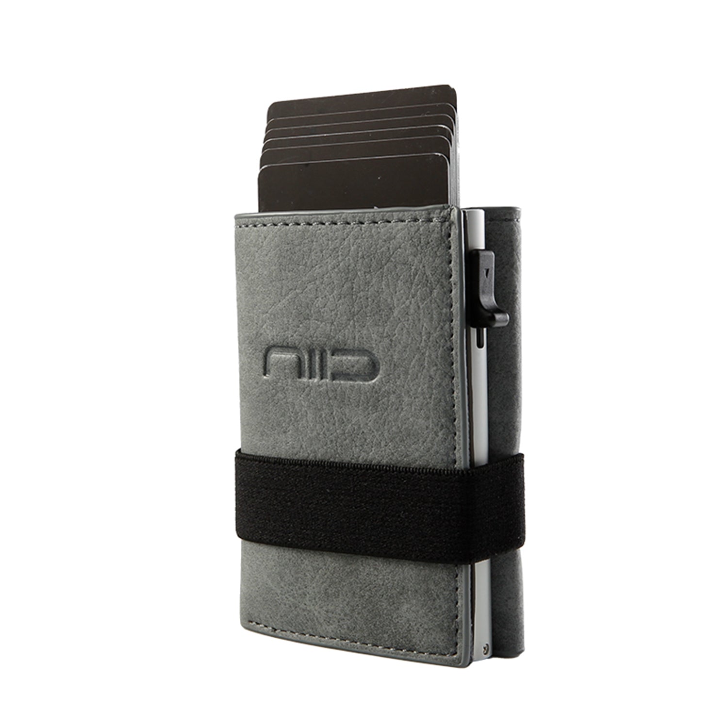 Dompet Mini Kulit Vegan NIID Slide II Abu-abu 