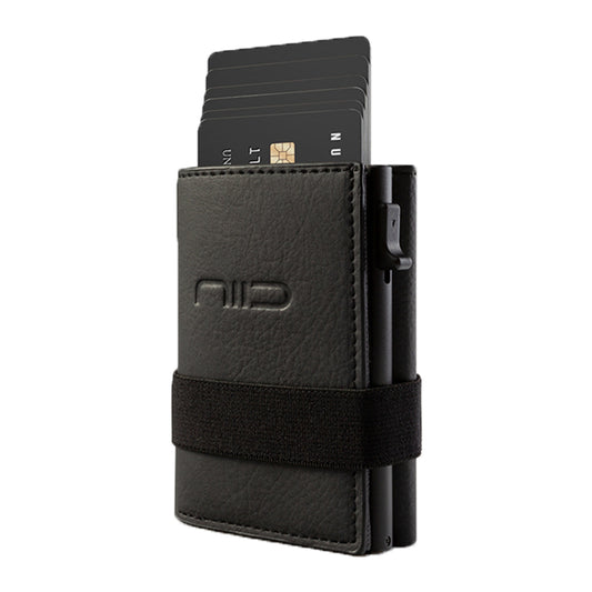 NIID Slide II Vegan Leather Mini Wallet Black