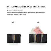 Dompet Mini Kulit Vegan NIID Slide II Hitam 
