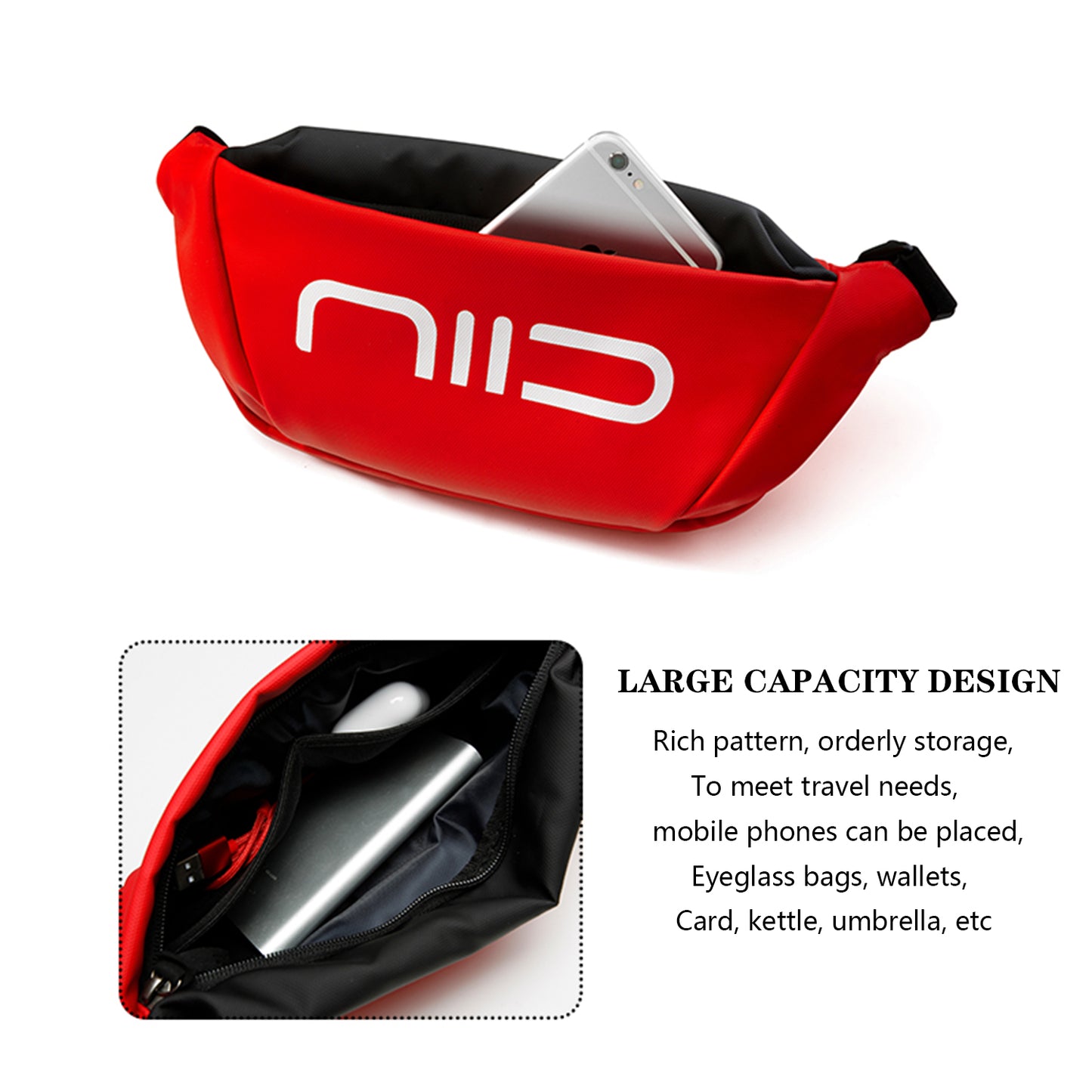 NIID Statements S3 Chest Bag Red